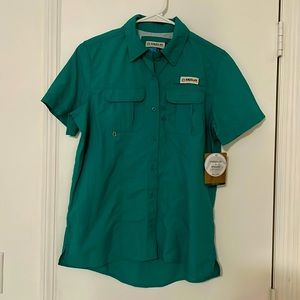 Women’s teal Magellan fishing shirt